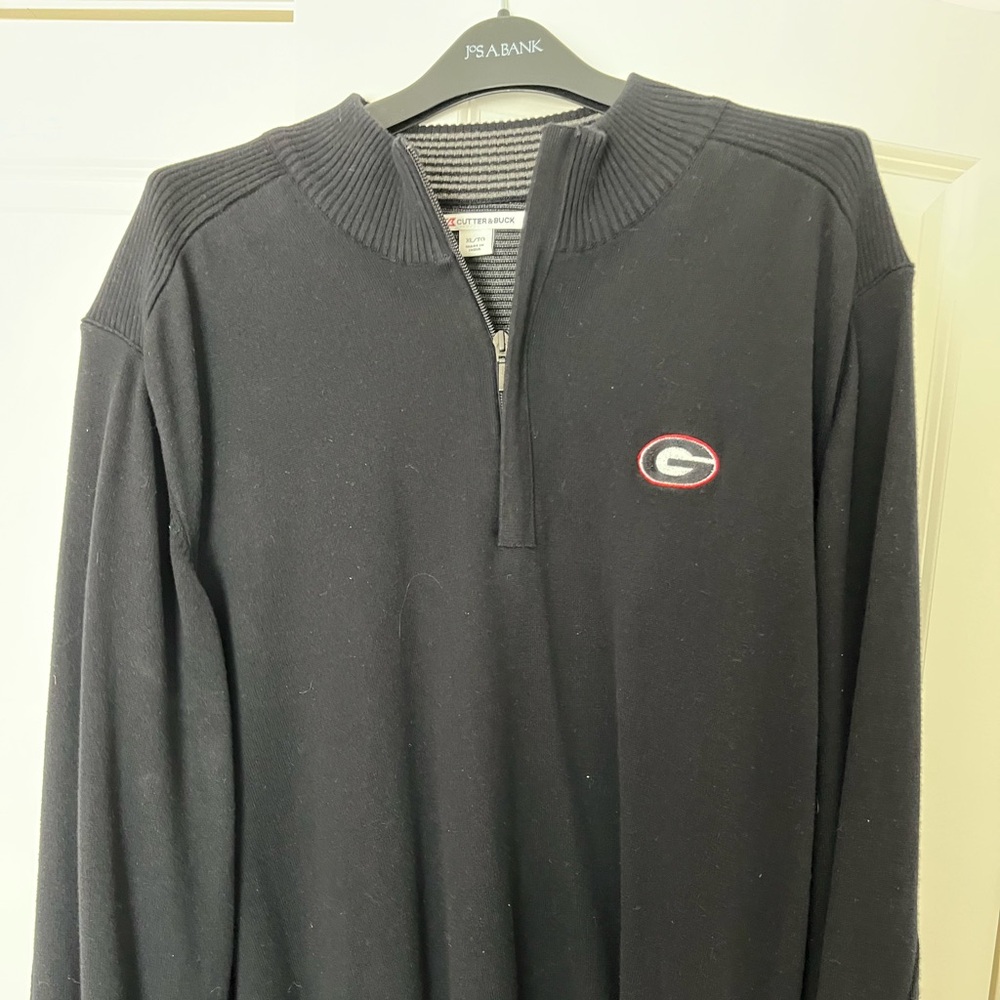 Cutter & Buck Black Zip-Up Men's Sweater